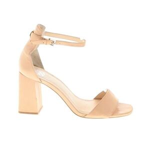 Vince Camuto Beige Ankle Strap Heels
